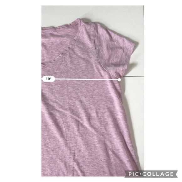 Pure J Jill Top Tee Shirt Womens Small Pink Scoop Neck Elliptical Flutter Sleeve - Picture 5 of 5